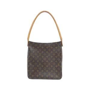 LOUIS VUITTON Authentic Brown Monogram Looping GM Shoulder Bag